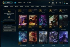 Conta prata 2 Com skin do darius - League of Legends LOL