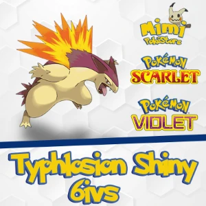 Typhlosion ou Cyndaquil Shiny 6IVs - Pokémon Scarlet Violet - Outros