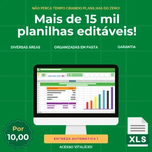 Excel - Mais de 15 mil planilhas prontas e editáveis! - Serviços Digitais