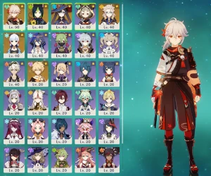Genshin Impact AR25: Kazuha, Ayaka, Albedo (5 5*, 32 chars)
