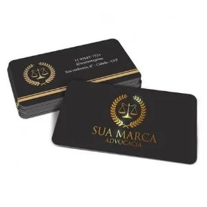 Cartão de Visita Hot Stamping - Artesanato e Personalizados