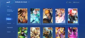 conta de hok honor of kings com 198 skins