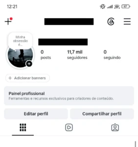 Conta Instagram  [conteúdo removido]  11k seguidores brasileiros - Redes Sociais
