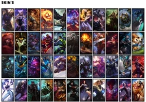 Conta prata 4 com 150 Champs e 107 Skins + 5 Prestigios - League of Legends LOL