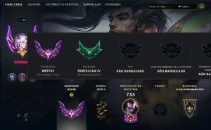 Conta Lol Mestre Handlvl 2016 86,9% de WR MMR Alto Muitas - League of Legends