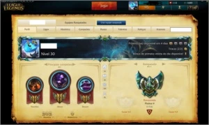 Conta PlatinaV MMR alto +de120 campeões e 50 skins - League of Legends LOL