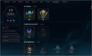Vendo Esta Conta Diamante 1! 266 Skins - League of Legends LOL