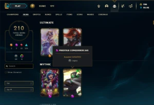 Ouro 2 com TODOS os champs e 210 Skins ( MAIN SUP / TOP ) - League of Legends LOL