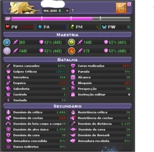 Wakfu - conta upada com set cra 200 completo