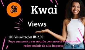 Perito em visualizações Kwai- Top do top - Redes Sociais