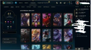 conta league of legends platina 4 LOL
