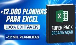 +12.000 Planilhas Profissionais para Excel 100% Editáveis - Outros