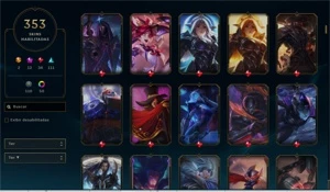 Unranked / 353 Skins / Conta desde 2012 / Quase todos champs - League of Legends LOL