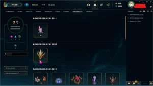 Unranked / 353 Skins / Conta desde 2012 / Quase todos champs - League of Legends LOL