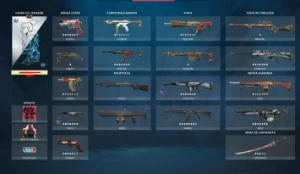 Conta diamante 1 com 1300 em skins - Valorant