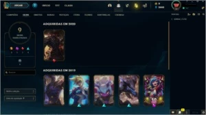 Conta platina 4 62% winrate - League of Legends LOL