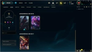 Conta platina 4 62% winrate - League of Legends LOL