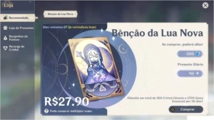 AR30 - ZHONGLIC1 + FALCÃO + 26 DIAS DE BENÇÃO - Genshin Impact