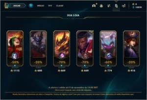 Conta ouro 1 com 1 skin e 21 champs ( MAIN JG ) Karthus - League of Legends LOL