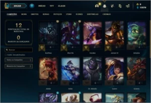 Conta ouro 1 com 1 skin e 21 champs ( MAIN JG ) Karthus - League of Legends LOL