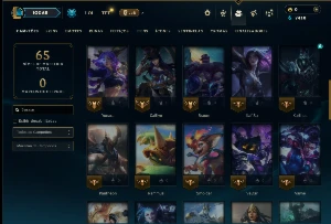 Ouro 4 com 50 Champs e 7 Skins - League of Legends LOL
