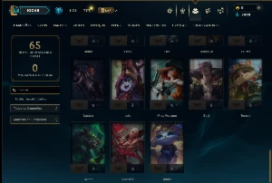 Ouro 4 com 50 Champs e 7 Skins - League of Legends LOL
