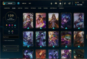 Diamante 4 com TODOS os champs e 129 Skins ( MAIN ADC ) - League of Legends LOL