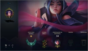 CONTA PLATINA I COM 65% DE WR. - League of Legends LOL