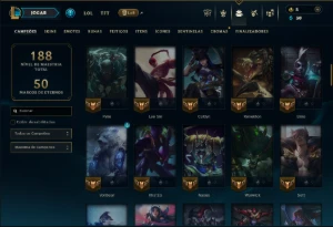 Ouro 2 com 90 Champs e 32 Skins ( ADC / MID / JG ) - League of Legends LOL