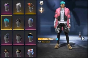 CONTA FREE FIRE, PERSONAGENS LV6 SKINS E +