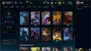 Vendo conta de lol lvl 282 - 4 Skins vitoriosas - League of Legends