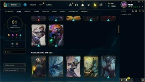 Vendo conta de lol lvl 282 - 4 Skins vitoriosas - League of Legends