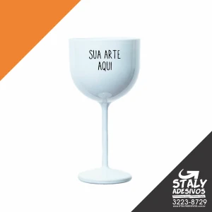 Taça Gin Branca - Artesanato e Personalizados