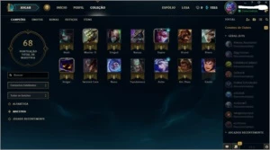 Conta unranked lv 30 com skin Riven Emissária da Luz - League of Legends LOL