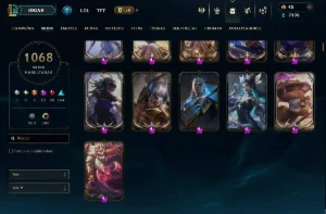 Conta LoL 1068 skins, 12 anos de conta - League of Legends