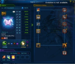 CONTA END GAME BARBAMON - Digimon Masters Online DMO