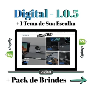 Tema Shopify Digital 5 Layout's + Atualizações E Bônus