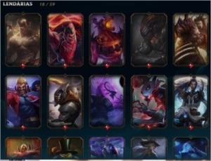 Conta League of Legends 227 Skins LOL