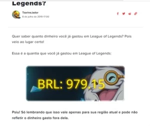 Conta LOL, gold, MUITAS SKINS, baratinha - League of Legends