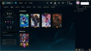 Conta No Lol Lv 423, 213 Skins E Full Champ - League of Legends