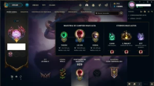 Conta No Lol Lv 423, 213 Skins E Full Champ - League of Legends