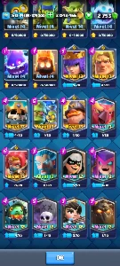 TORRE 15, CV60, EPICAS, RARAS E COMUNS FULL, 2KK GOLD E GEMA - Clash Royale