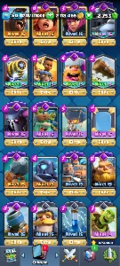 TORRE 15, CV60, EPICAS, RARAS E COMUNS FULL, 2KK GOLD E GEMA - Clash Royale