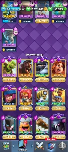 TORRE 15, CV60, 15.000+🏆 , Comuns, Raras e Épicas Full - Clash Royale