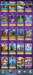 TORRE 15, CV60, 15.000+🏆 , Comuns, Raras e Épicas Full - Clash Royale