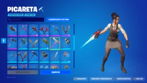 Conta fortnite com 95 skins +picaretas +330 emotes +1.100 vb