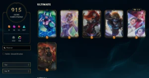 Conta LoL 915 Skins full eternos - League of Legends