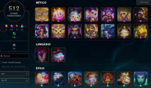 Conta LoL 915 Skins full eternos - League of Legends