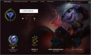 Conta unranked smurf - League of Legends LOL