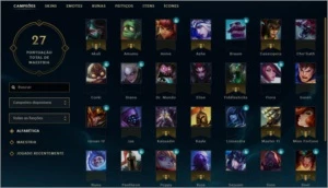 Conta unranked smurf - League of Legends LOL